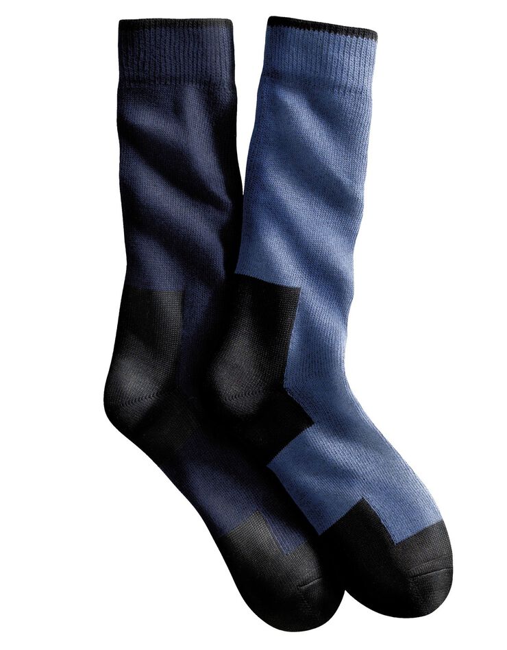 Mi-chaussettes de sécurité - lot de 2 paires (marine / bleu jean)