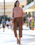 Pantacourt droit cargo (taupe)