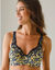 Soutien gorge brodé Olbia imprimé fleurs - avec armatures (marine / jaune)