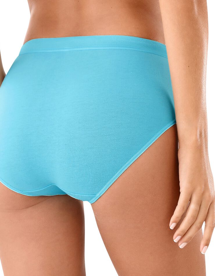 Culotte maxi brodée - lot de 4 (acidulé) Culotte maxi brodée - lot de 4 (acidulé)