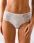 Culotte microfibre et dentelle stretch forme tanga taille haute - lot de 2 (fuchsia + ivoire)