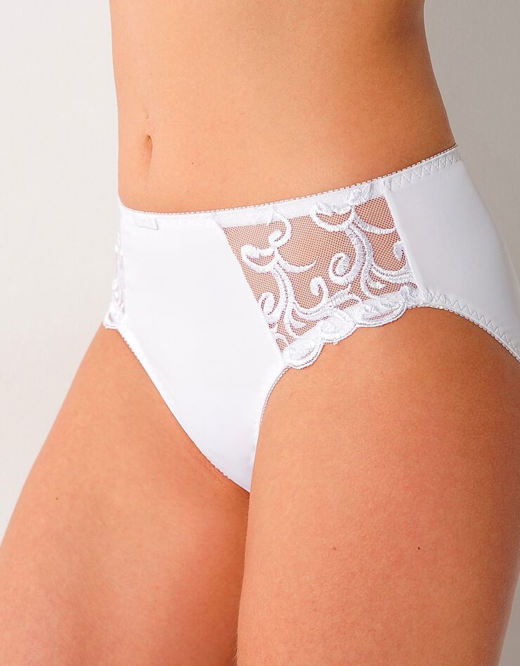 Culotte microfibre et tulle brodé Sienne - lot de 2 (noir + blanc) Culotte microfibre et tulle brodé Sienne - lot de 2 (noir + blanc)