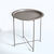 Table d'appoint forme ronde en métal (taupe)