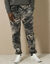 Pantalon jogging molleton bas élastiqué (gris camouflage)