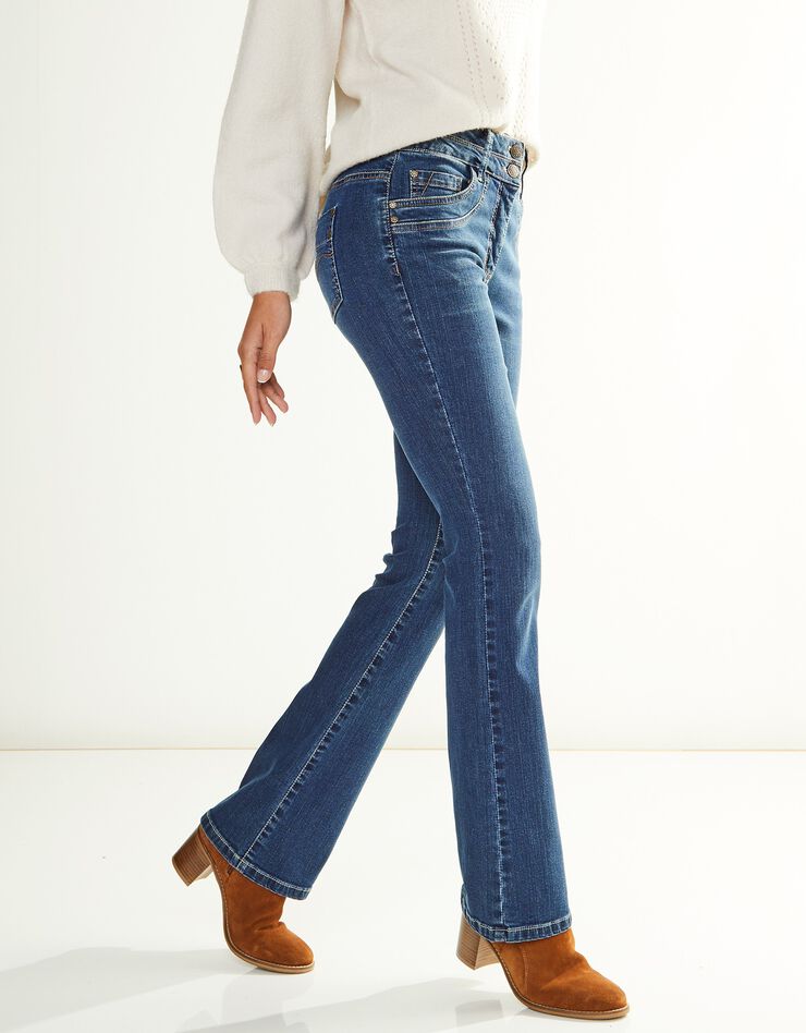 Jean délavé coupe bootcut stretch (stone) Jean délavé coupe bootcut stretch (stone)