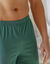 Short pyjama coton uni (vert foncé)