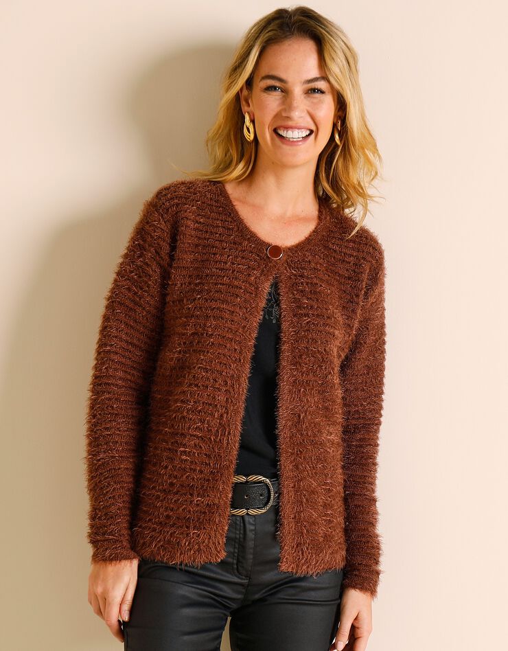 Cardigan maille douceur (noisette) Cardigan maille douceur (noisette)