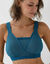 Soutien-gorge post-op&eacute;ratoire dentelle avec modestie doubl&eacute;e coton forme embo&icirc;tante - sans armatures (bleu canard)