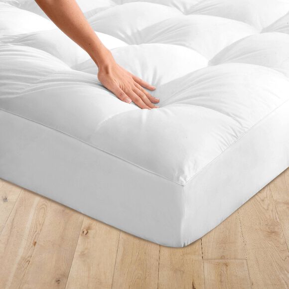 Surmatelas Qualigel forme housse bonnet 25 cm (blanc)
