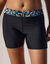 Short long de bain ceinture imprimée Upala (noir / turquoise) Short long de bain ceinture imprimée Upala (noir / turquoise)