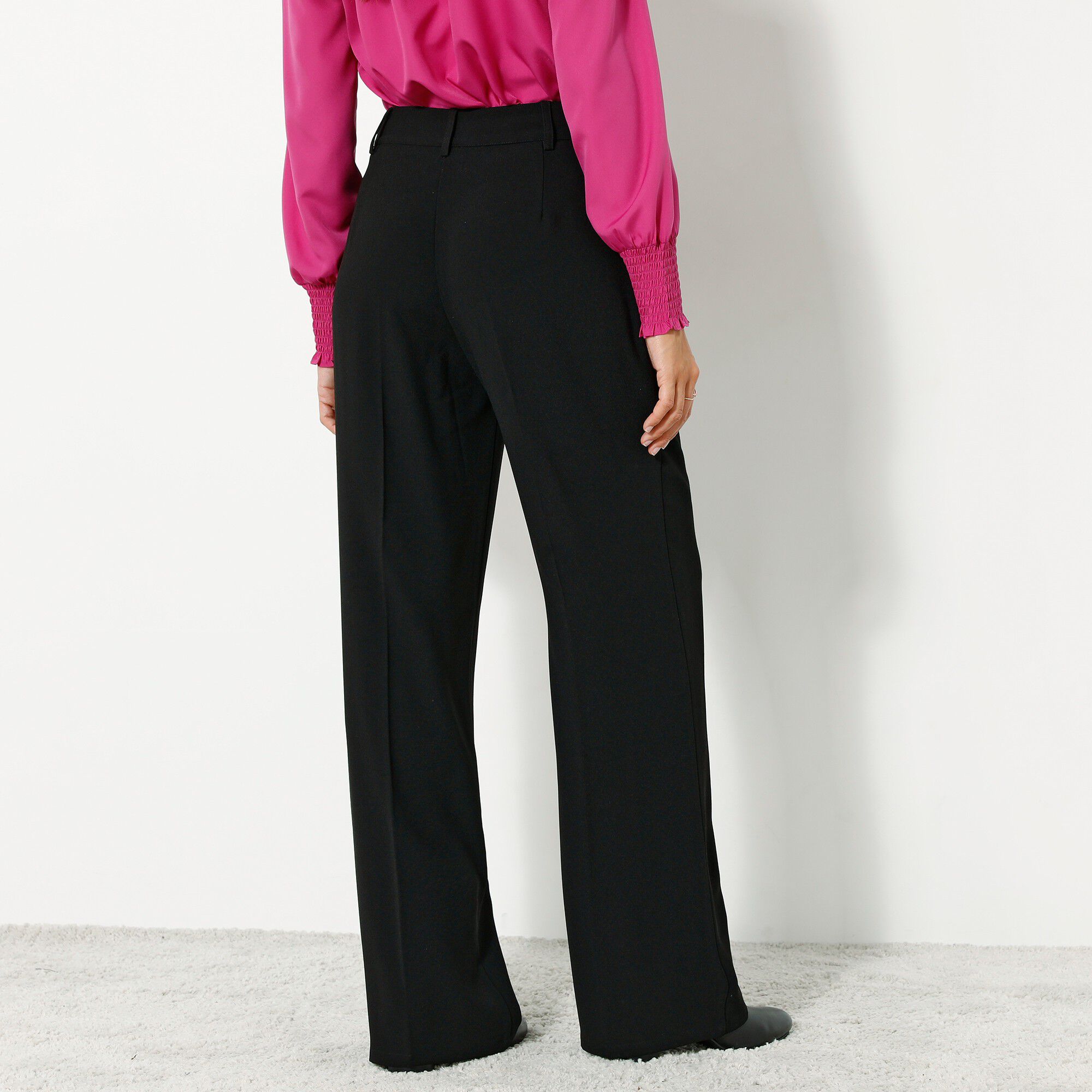 Pantalon sculptant, 5 poches, rouge