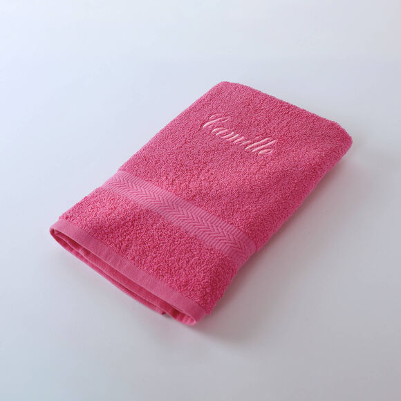 Collection serviettes de bain personnalis&eacute;es - confort moelleux 420 g/m&sup2; (fuchsia)
