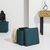 Coffre-pouf pliable, revêtement texturé (bleu)