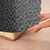 Housse bi-extensible microfibre effet faux uni pour fauteuil et canapé (gris anthracite)