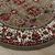 Tapis rond motifs perse (vert)
