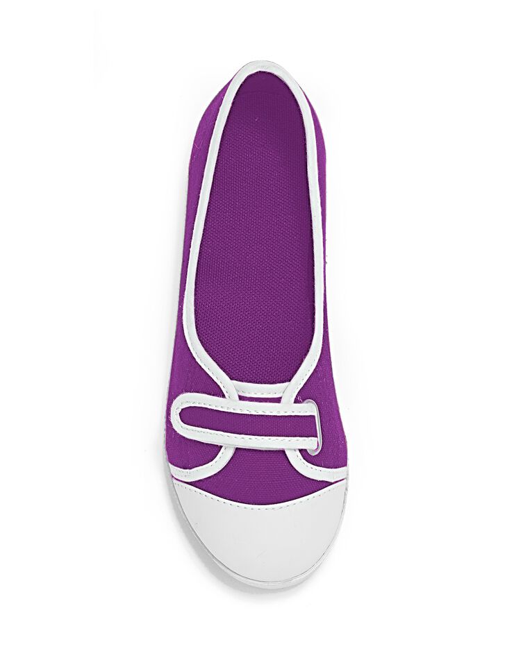 Ballerines toile (violet / blanc) Ballerines toile (violet / blanc)