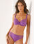 Soutien-gorge coton dentelle uni Coria - avec armatures (violet)