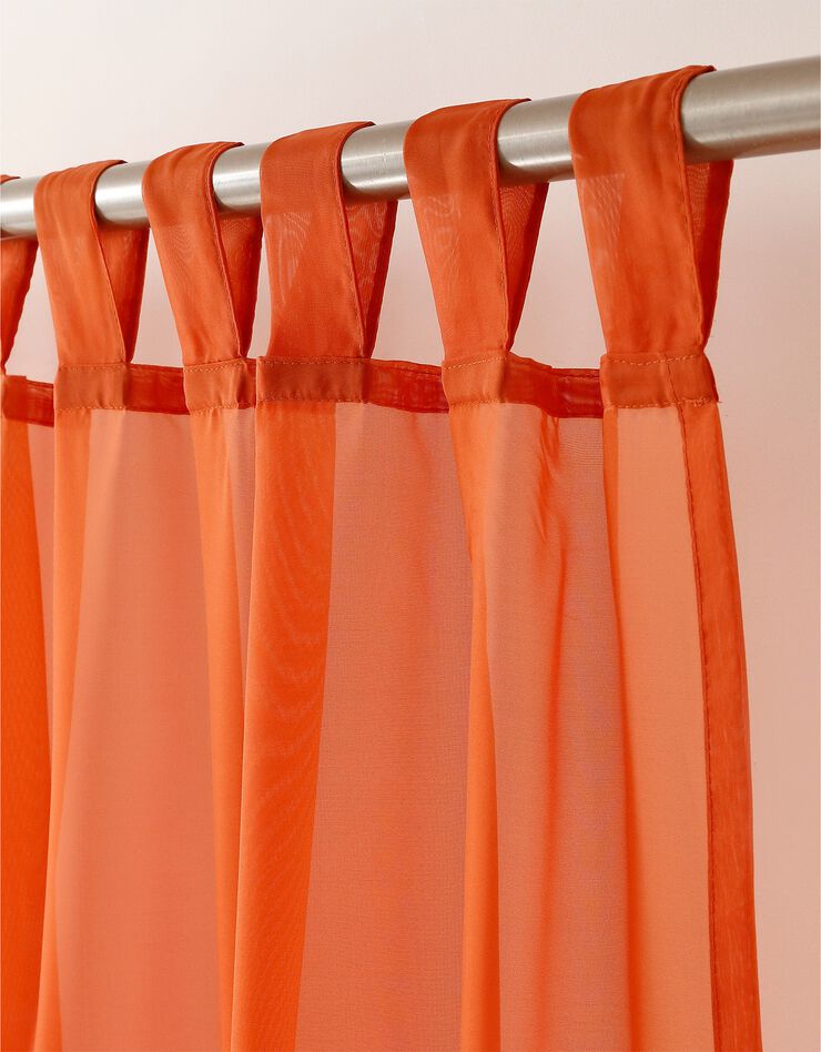 Panneau voile uni finition pattes (terracotta)