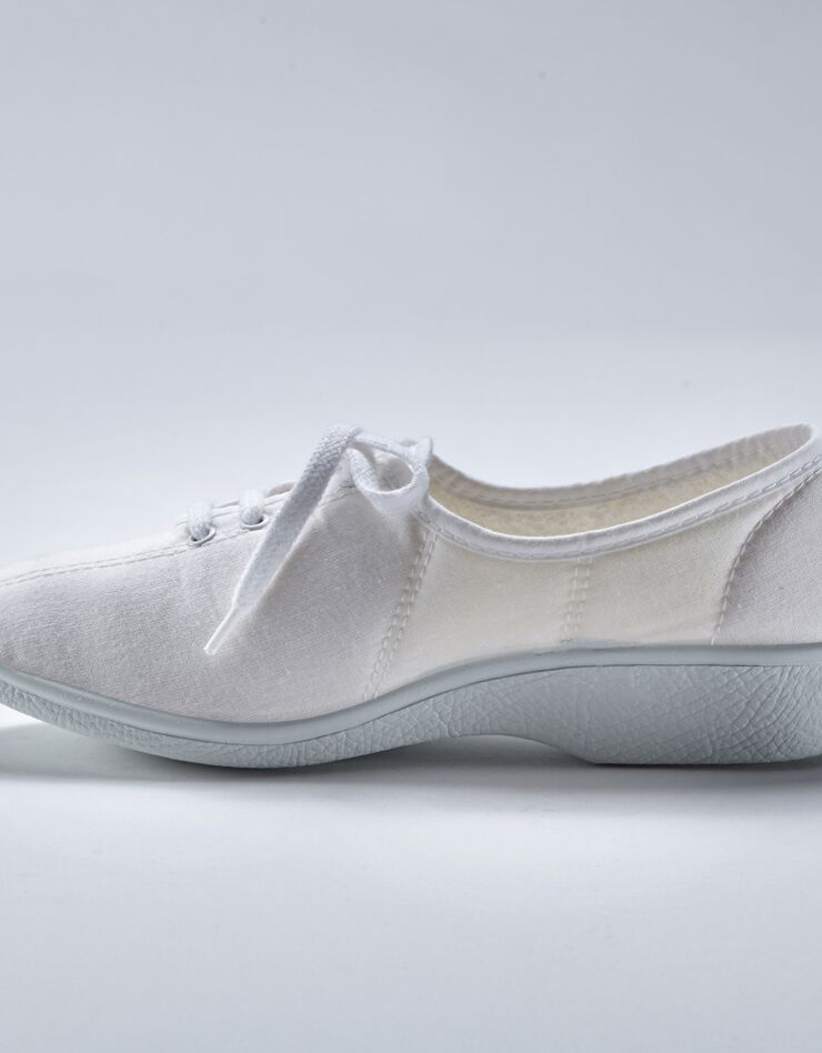 Tennis compensées à lacets (blanc) Tennis compensées à lacets (blanc)