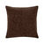 Housse de coussin tissage chenille - lot de 2 (chocolat)