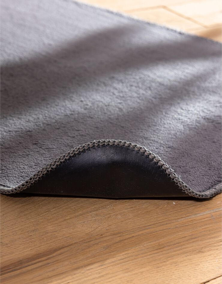 Tapis de cuisine microfibre absorbante unie (gris anthracite)