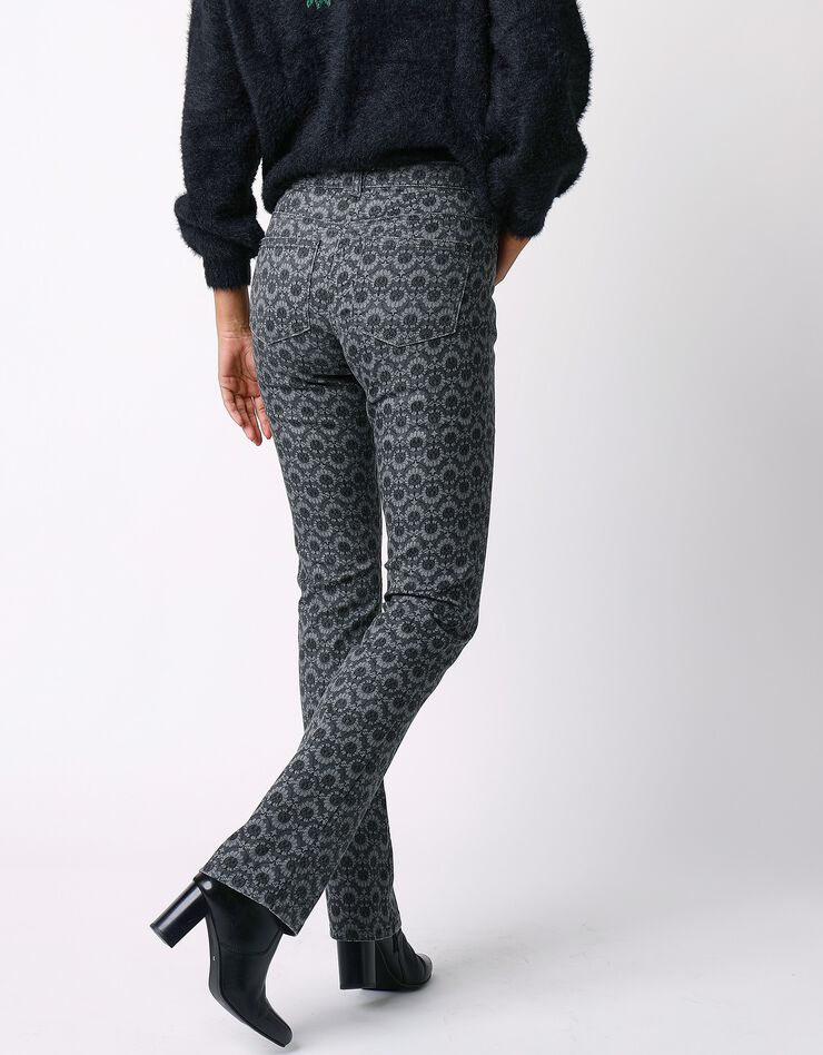 Pantalon imprimé (gris / noir) Pantalon imprimé (gris / noir)
