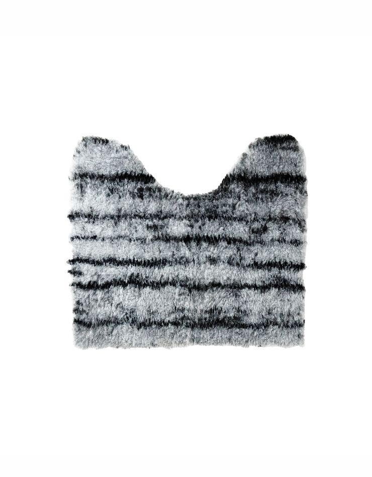 Tapis de bain effet parquet (gris)