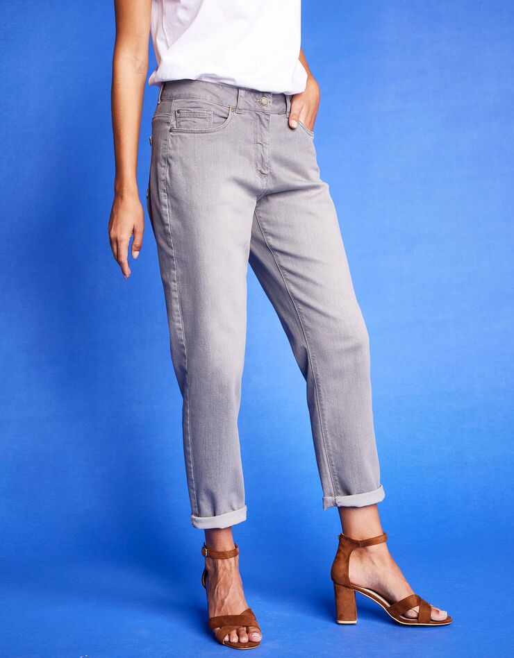 Jean stretch coupe mom (gris) Jean stretch coupe mom (gris)