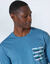 T-shirt pyjama manches longues bleu (bleu)