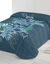 Couette microfibre imprimée Savana 200g/m2 (bleu / vert)