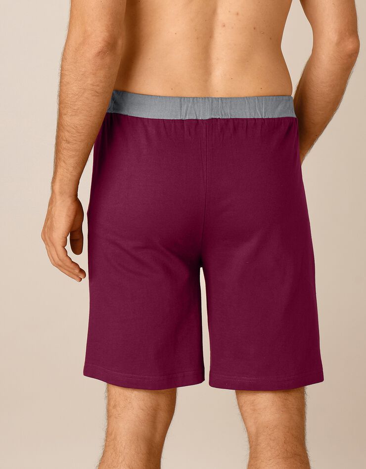 Short pyjama - lot de 2 (gris + bordeaux) Short pyjama - lot de 2 (gris + bordeaux)