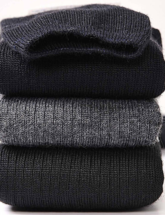 Chaussettes anti-froid non comprimantes - lot de 2 paires (marine)
