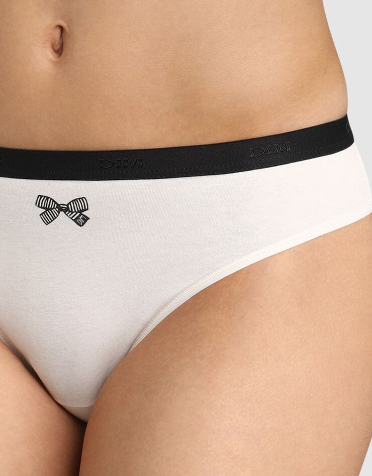 Slip "Les Pockets" coton stretch imprimé et uni - Lot de 3 (noir) Slip "Les Pockets" coton stretch imprimé et uni - Lot de 3 (noir)