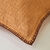 Coussin uni coton texturé (caramel)