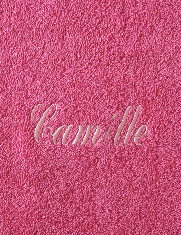 Collection serviettes de bain personnalisables confort moelleux (fuchsia)