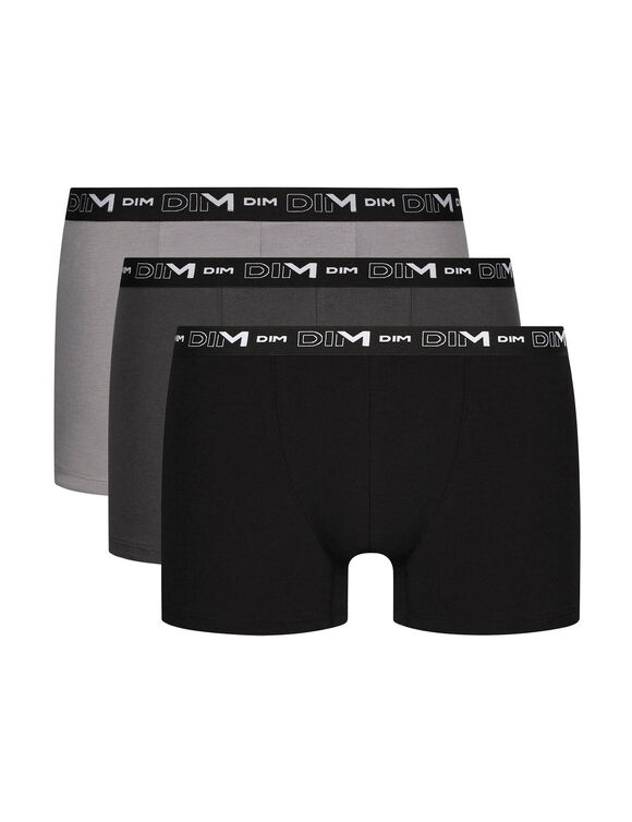 Boxer - lot de 3  (noir + gris)