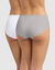 Culotte coton stretch Body Touch - Lot de 2 (blanc + gris)