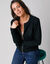 Cardigan zippé (noir)