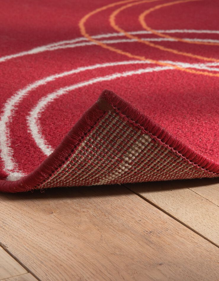 Tapis motifs cercles (bordeaux) Tapis motifs cercles (bordeaux)