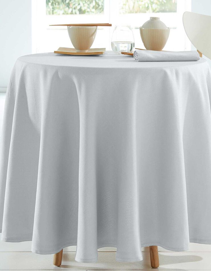 Nappe aspect lin (gris perle) Nappe aspect lin (gris perle)