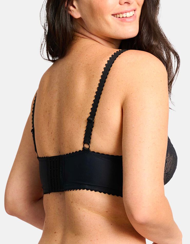 Soutien-gorge bustier Océane - avec armatures (noir) Soutien-gorge bustier Océane - avec armatures (noir)