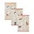 Torchon calendrier chiens chats oiseaux - lot de 3 (multicolore)