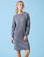 Robe pull Spécial Petites, maille fantaisie toucher doux (anthracite chiné)