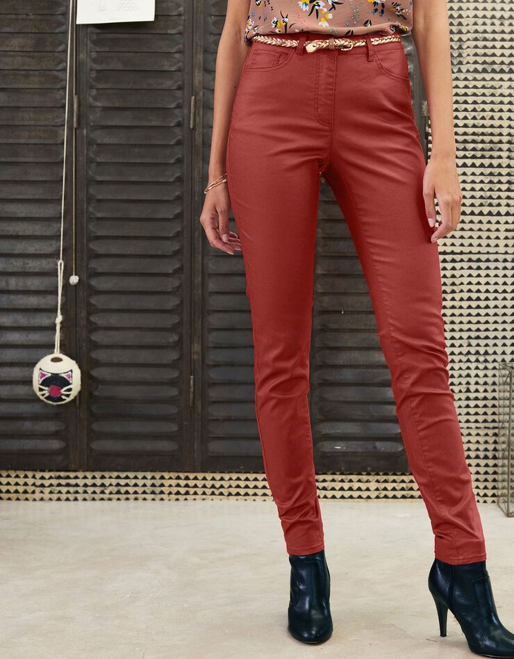 Pantalon enduit fuselé (tomette) Pantalon enduit fuselé (tomette)