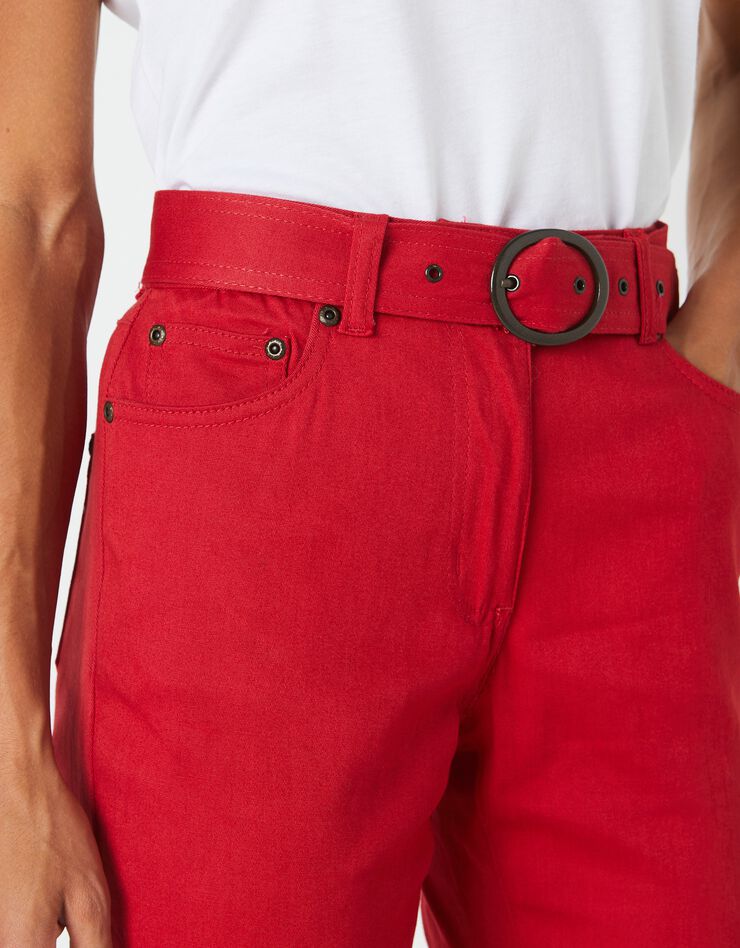Pantalon droit spécial petites (cerise) Pantalon droit spécial petites (cerise)