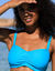 Haut de maillot de bain avec armatures Solaro - forme bandeau (turquoise)