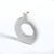 Vase rond décoratif, en bois - hauteur 27 cm (blanc)