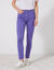 Pantalon 7/8ème fuselé stretch uni (iris)