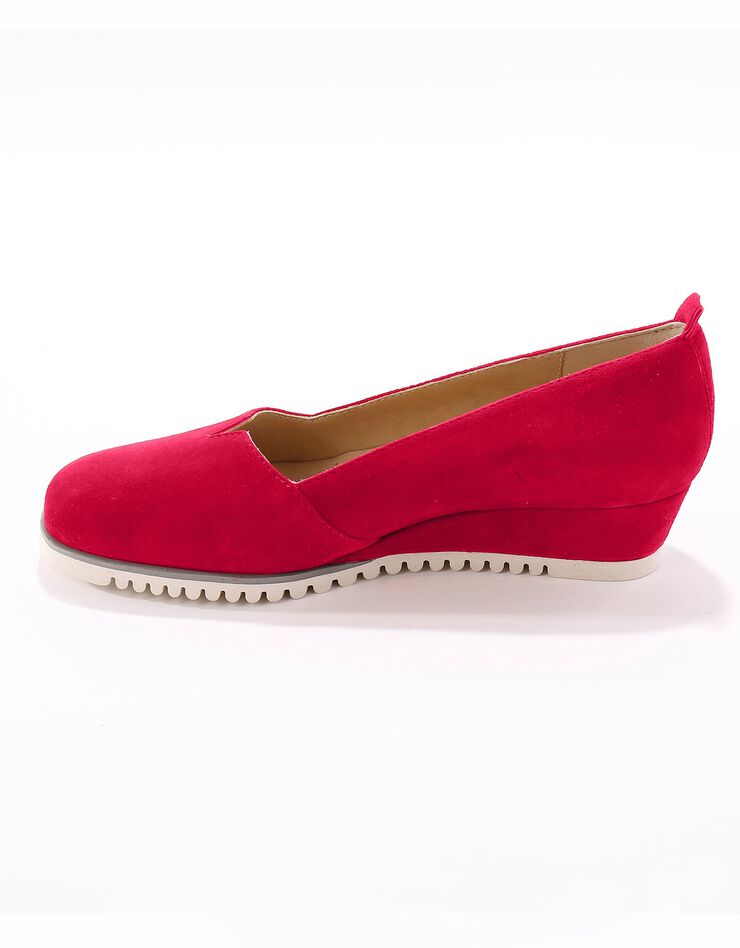 Ballerines compensées en cuir - rouge (rouge) Ballerines compensées en cuir - rouge (rouge)