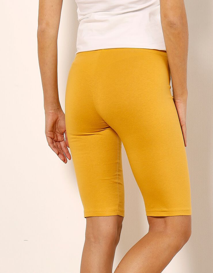 Cycliste maille coton bio(1), éco-responsable (safran) Cycliste maille coton bio(1), éco-responsable (safran)